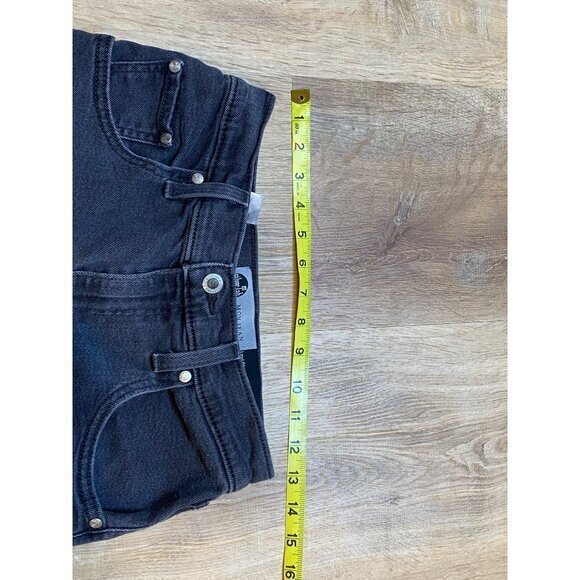 Levis SilverTab Mom Jeans Womens W26 Charcoal Denim Relaxed Fit Mid-Rise - Picture 8 of 9